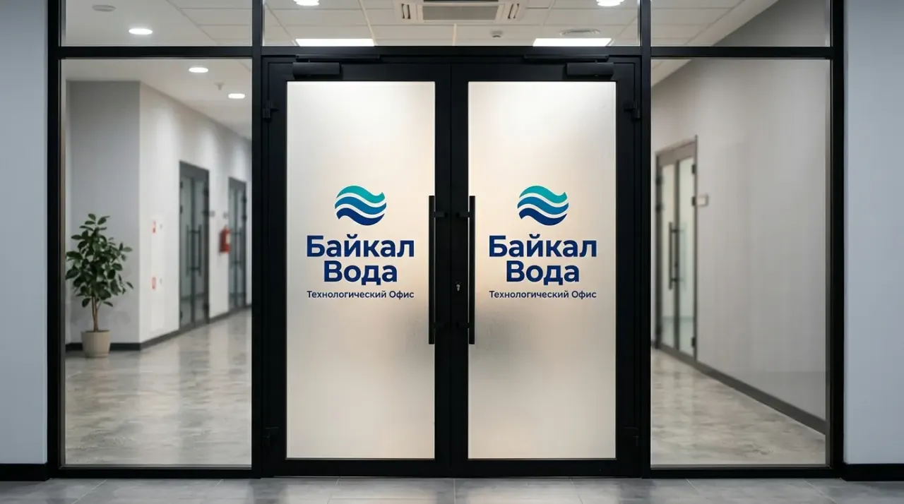 Перегородка с рифлёным стеклом для приватности кабинета